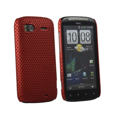 HTC Sensation tīkliņa formas sarkans apvalks / Vacins.lv