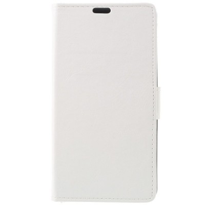 LG Stylus 2 (K520) atvēramais ādas balts maciņš (maks) / Vacins.lv