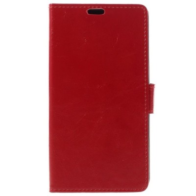 LG Stylus 2 (K520) atvēramais ādas sarkans maciņš (maks) / Vacins.lv