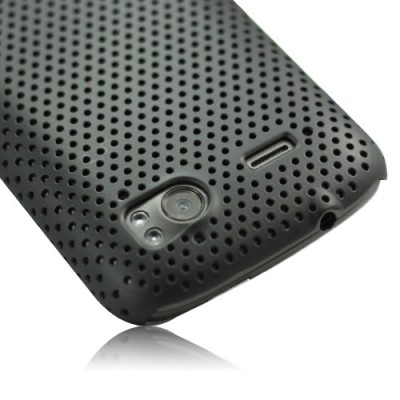 HTC Sensation juodas tinklelio formos dėklas / Priedai.lt