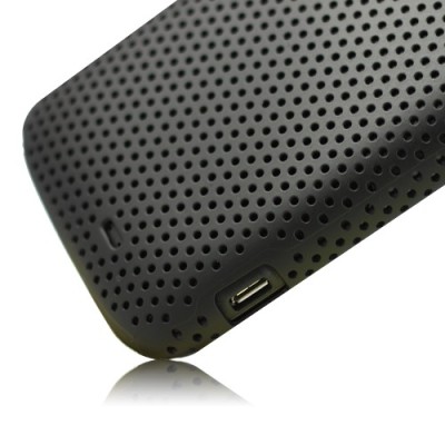 HTC Sensation juodas tinklelio formos dėklas / Priedai.lt