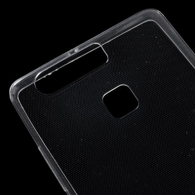 Huawei P9 skaidrus (permatomas) kieto silikono TPU ploniausias pasaulyje bespalvis dėklas / Priedai.lt