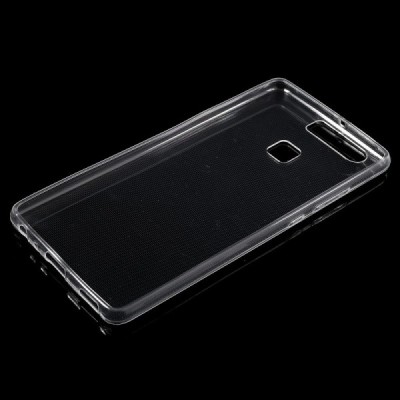 Huawei P9 skaidrus (permatomas) kieto silikono TPU ploniausias pasaulyje bespalvis dėklas / Priedai.lt