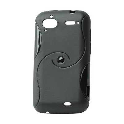 HTC Sensation juodas raštuotas dėklas / Priedai.lt