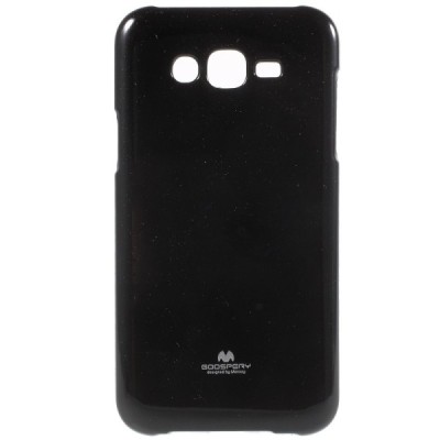 Samsung Galaxy J7 (J700) Mercury melns cieta silikona (TPU) apvalks / vacins.lv