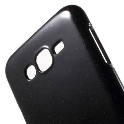 Samsung Galaxy J7 (J700) Mercury melns cieta silikona (TPU) apvalks / vacins.lv
