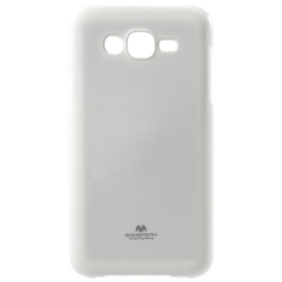 Samsung Galaxy J7 (J700) Mercury balts cieta silikona (TPU) apvalks / vacins.lv