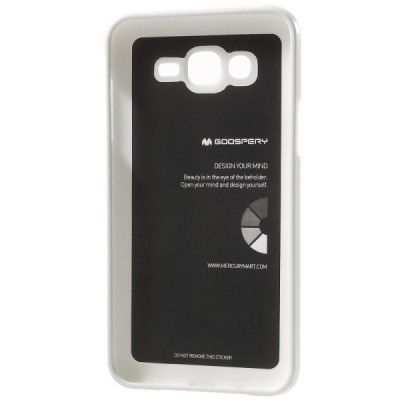 Samsung Galaxy J7 (J700) Mercury baltas kieto silikono tpu dėklas - nugarėlė / Priedai.lt