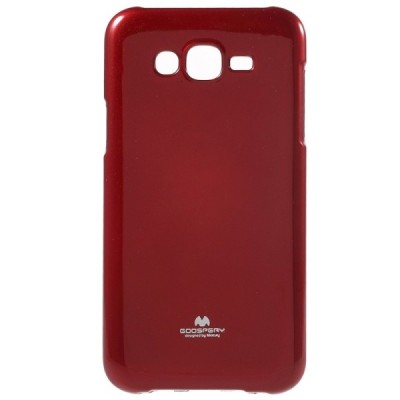 Samsung Galaxy J7 (J700) Mercury sarkans cieta silikona (TPU) apvalks / vacins.lv