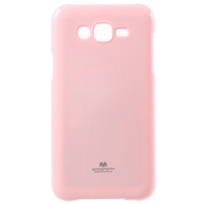 Samsung Galaxy J7 (J700) Mercury rožinis kieto silikono tpu dėklas - nugarėlė / Priedai.lt