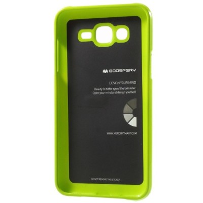 Samsung Galaxy J7 (J700) Mercury žalias kieto silikono tpu dėklas - nugarėlė / Priedai.lt