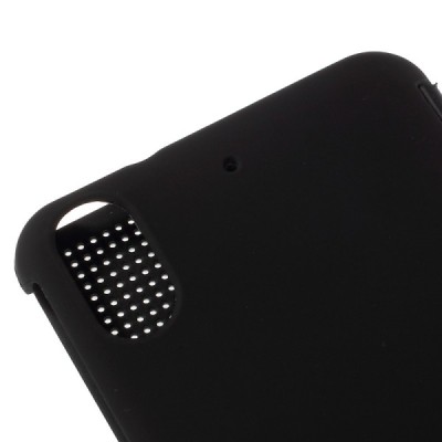 HTC Desire 626 Smart Dot View atvērams melns maciņš - maks / Vacins.lv