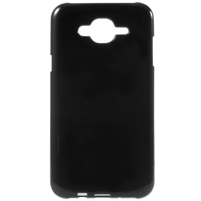 Samsung Galaxy J7 (J700) kieto silikono TPU juodas dėklas - nugarėlė / Priedai.lt
