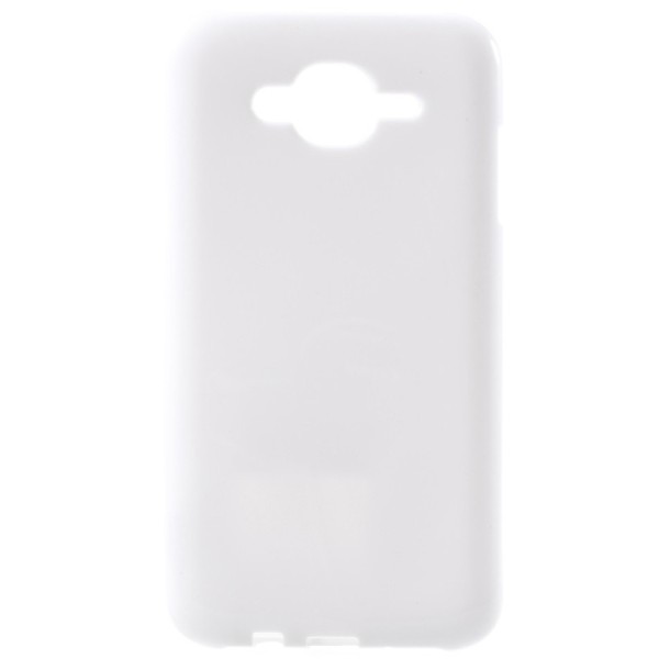 Cieta silikona (TPU) apvalks - balts (Galaxy J7 2015)
