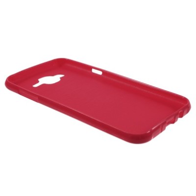 Samsung Galaxy J7 (J700) kieto silikono TPU raudonas dėklas - nugarėlė / Priedai.lt