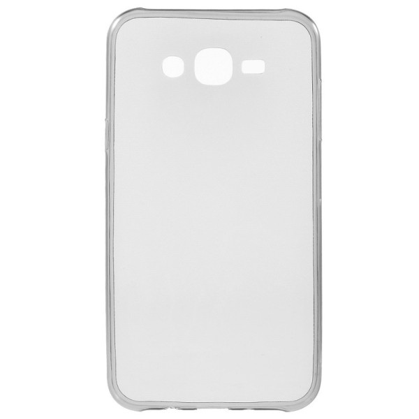 Planākais TPU dzidrs apvalks - pelēks (Galaxy J7 2015)