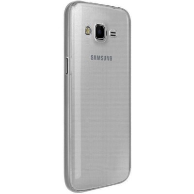 Samsung Galaxy J7 (J700) dzidrs (caurspīdīgs) cieta silikona TPU pasaulē planākais pelēks apvalks / Vacins.lv