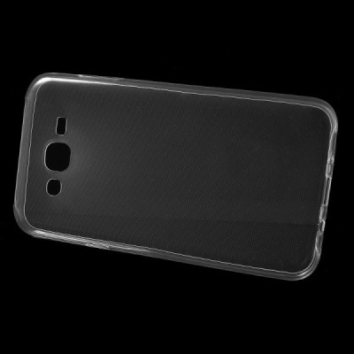 Samsung Galaxy J7 (J700) dzidrs (caurspīdīgs) cieta silikona TPU pasaulē planākais apvalks / Vacins.lv