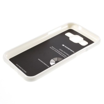 Samsung Galaxy J2 (J200) Mercury balts cieta silikona (TPU) apvalks / vacins.lv