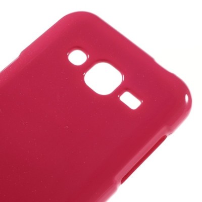 Samsung Galaxy J2 (J200) Mercury tumši rozs cieta silikona (TPU) apvalks / vacins.lv