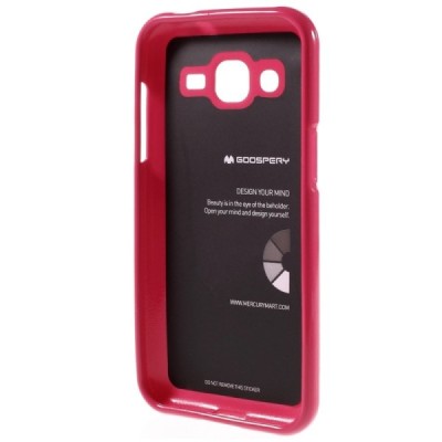 Samsung Galaxy J2 (J200) Mercury tumši rozs cieta silikona (TPU) apvalks / vacins.lv