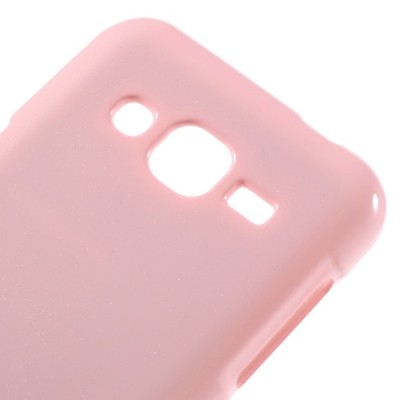 Samsung Galaxy J2 (J200) Mercury gaiši rozs cieta silikona (TPU) apvalks / vacins.lv