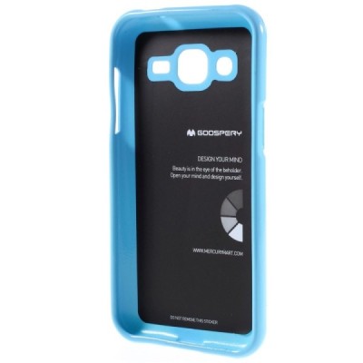 Samsung Galaxy J2 (J200) Mercury zils cieta silikona (TPU) apvalks / vacins.lv