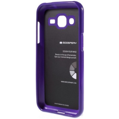 Samsung Galaxy J2 (J200) Mercury violeta cieta silikona (TPU) apvalks / vacins.lv