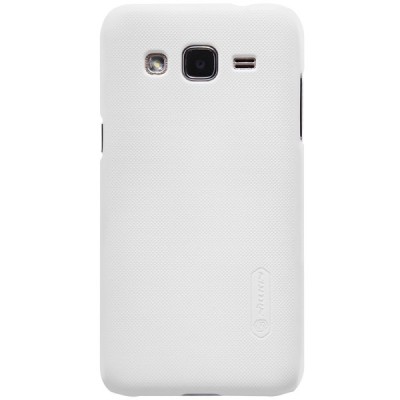 Samsung Galaxy J2 (J200) Nillkin Frosted Shield balts plastmasas apvalks + ekrāna aizsargplēve / Vacins.lv
