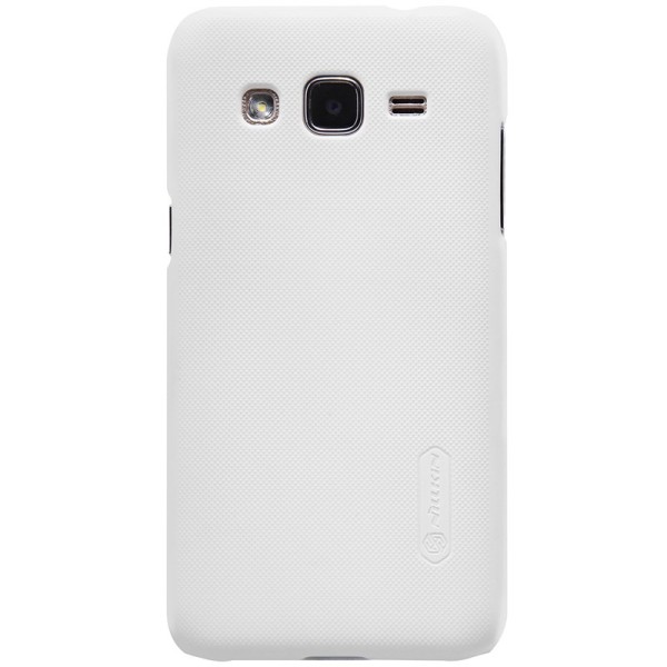 „Nillkin“ Frosted Shield apvalks - balts + ekrāna aizsargplēve (Galaxy J2)