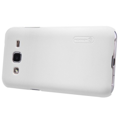 Samsung Galaxy J2 (J200) Nillkin Frosted Shield balts plastmasas apvalks + ekrāna aizsargplēve / Vacins.lv