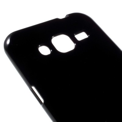Samsung Galaxy J2 (J200) cieta silikona (TPU) melns apvalks / vacins.lv