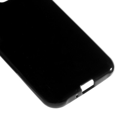 Samsung Galaxy J2 (J200) cieta silikona (TPU) melns apvalks / vacins.lv