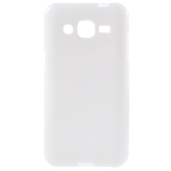 Cieta silikona (TPU) apvalks - balts (Galaxy J2)