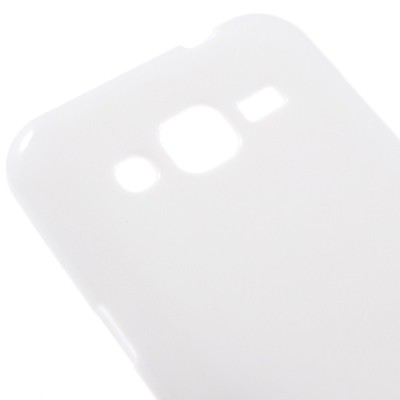Samsung Galaxy J2 (J200) cieta silikona (TPU) balts apvalks / vacins.lv