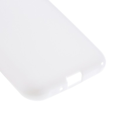 Samsung Galaxy J2 (J200) cieta silikona (TPU) balts apvalks / vacins.lv
