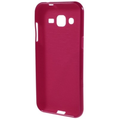 Samsung Galaxy J2 (J200) cieta silikona (TPU) sarkans apvalks / vacins.lv