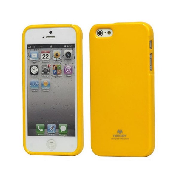 „Mercury“ Color dėklas - geltonas (iPhone 5 / 5S / SE 2016)