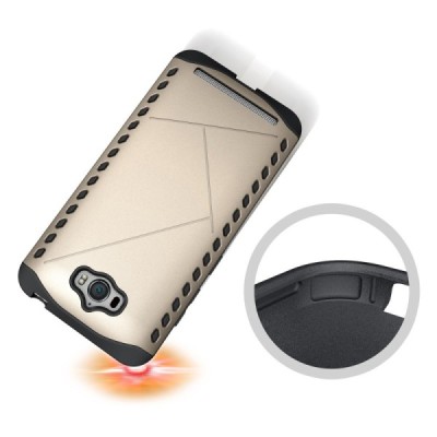 Pastiprinātas aizsardzības zelta Asus Zenfone Max (ZC550KL) apvalks / Vacins.lv