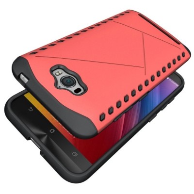 Pastiprinātas aizsardzības sarkans Asus Zenfone Max (ZC550KL) apvalks / Vacins.lv