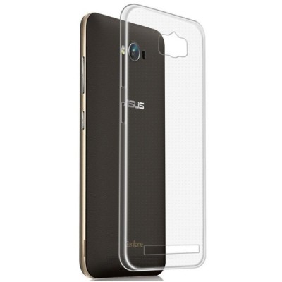 Asus Zenfone Max (ZC550KL) skaidrus (permatomas) kieto silikono TPU ploniausias pasaulyje dėklas / Priedai.lt