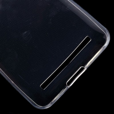 Asus Zenfone Max (ZC550KL) skaidrus (permatomas) kieto silikono TPU ploniausias pasaulyje dėklas / Priedai.lt