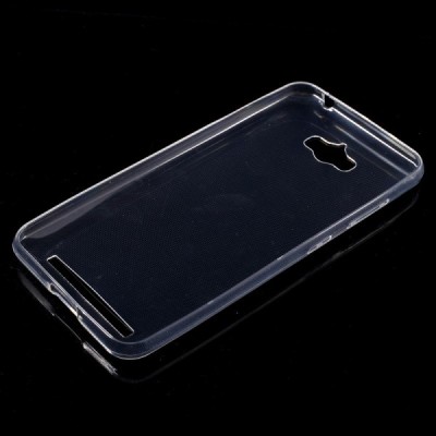 Asus Zenfone Max (ZC550KL) skaidrus (permatomas) kieto silikono TPU ploniausias pasaulyje dėklas / Priedai.lt