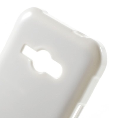 Samsung Galaxy J1 Ace (J110) Mercury balts cieta silikona (TPU) apvalks / vacins.lv