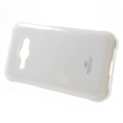 Samsung Galaxy J1 Ace (J110) Mercury balts cieta silikona (TPU) apvalks / vacins.lv