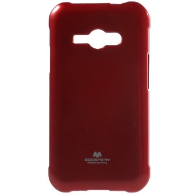 Samsung Galaxy J1 Ace (J110) Mercury sarkans cieta silikona (TPU) apvalks / vacins.lv