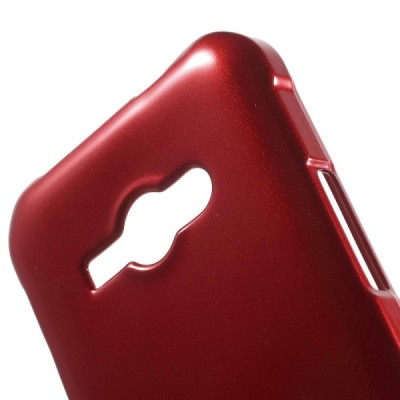 Samsung Galaxy J1 Ace (J110) Mercury raudonas kieto silikono tpu dėklas - nugarėlė / Priedai.lt