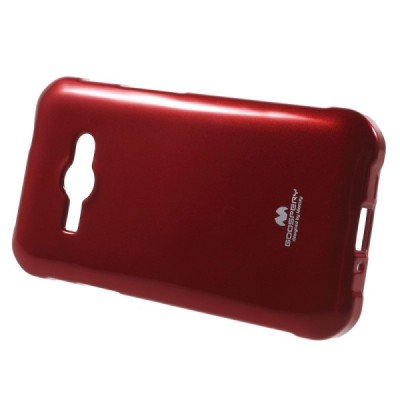 Samsung Galaxy J1 Ace (J110) Mercury raudonas kieto silikono tpu dėklas - nugarėlė / Priedai.lt