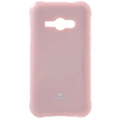 Samsung Galaxy J1 Ace (J110) Mercury gaiši rozs cieta silikona (TPU) apvalks / vacins.lv