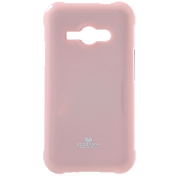 „Mercury“ apvalks - gaiši rozs (Galaxy J1 Ace)